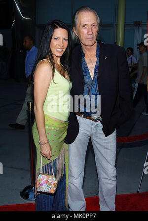 David Carradine and wife at the premiere of The Life and Death of Peter