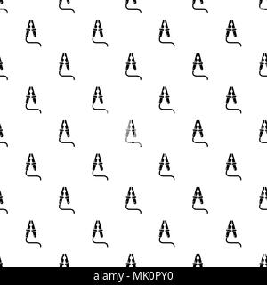 Jumper cable pattern vector seamless Stock Vector