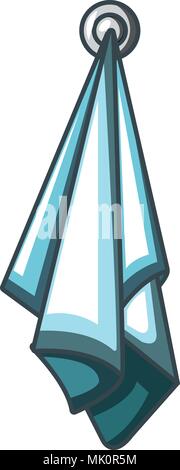Small tower icon, cartoon style Stock Vector