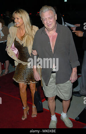 Rodney Dangerfield and wife Joan Child arriving at the Mentor of