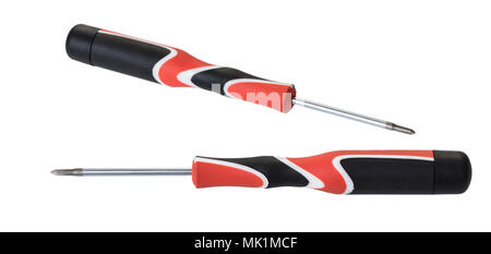 tool screwdriver close-up on white isolated background Stock Photo