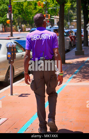 Unarmed downtown security and information man in Tucson AZ Stock Photo