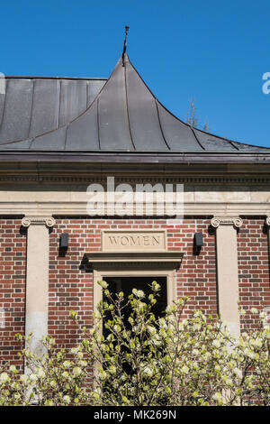 Women's Restroom at the Heckscher Playground in Central Park, NYC, USA Stock Photo