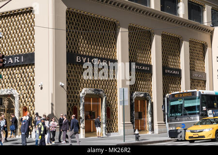 Bulgari Store Exterior on Fifth Avenue, NYC, USA Stock Photo - Alamy