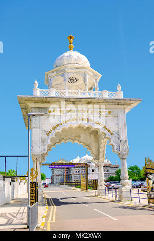 Guru Nanak Darbar Gurdwara, the magnificent sikh temple ( Gurdwara ) in