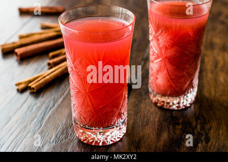 Kizilcik serbeti / Cranberry Sherbet with cinnamon sticks. Ramadan ...