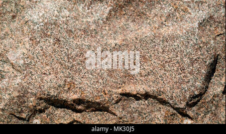 background, texture - rough unpolished granite block closeup Stock Photo