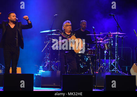 Hollywood, FL, USA. 05th May, 2018. Nicolas Reyes of The Gipsy Kings featuring Tonino Baliardo performs onstage at Hard Rock Event Center on May 05, 2018 in Hollywood, Florida. Credit: Mpi10/Media Punch/Alamy Live News Stock Photo