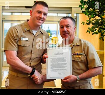 Navy Capt. Jeffrey Bitterman, commanding officer, Naval Hospital ...