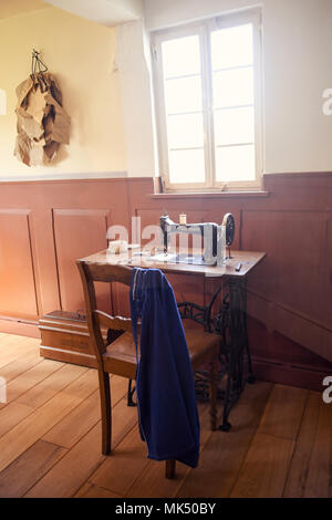 Antique sewing machine,Germany Stock Photo