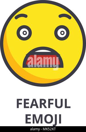 Scared face linear icon. Smiley with open mouth. Thin line illustration.  Screaming emoticon. Contour symbol. Vector isolated outline drawing 3769921  Vector Art at Vecteezy