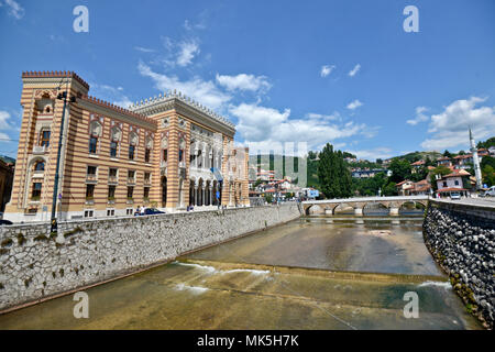 Sarajevo City Hall - Vijećnica Stock Photo