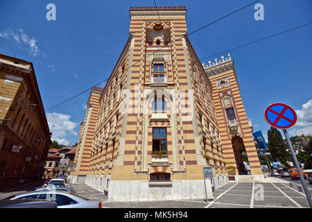 Sarajevo City Hall - Vijećnica Stock Photo