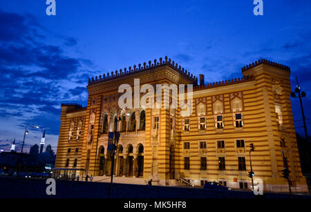 Sarajevo City Hall - Vijećnica Stock Photo