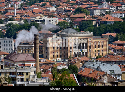 Sarajevo City Hall - Vijećnica Stock Photo