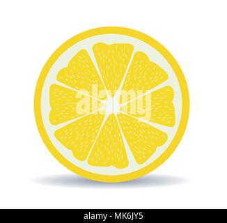 Fresh lemon fruits vector illustrations Stock Vector