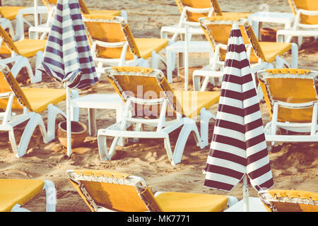 Main beach in Agadir city located on the shore of the Atlantic Ocean.Morocco. Stock Photo