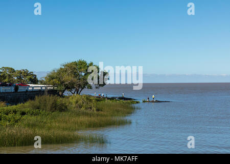 Pier at Marina - Colonia del Sacramento, Uruguay Stock Photo