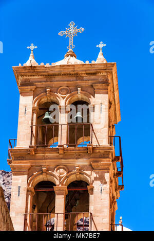 Bell tower of Saint Catherine's Monastery, Egypt Stock Photo