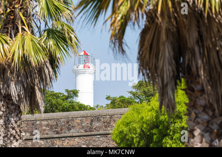 Lighthouse of historic neighborhood in Colonia del Sacramento, Uruguay Stock Photo