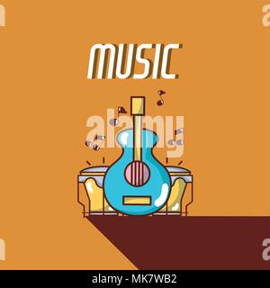 Imprimir music instrument Stock Vector