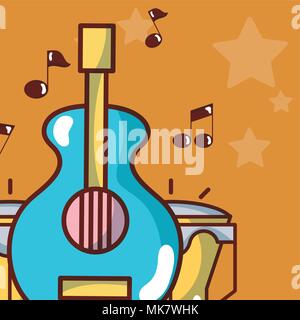 Imprimir music instrument Stock Vector