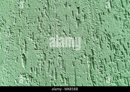 Decorative ultra green plaster texture on the wall - art brush stroke background Stock Photo