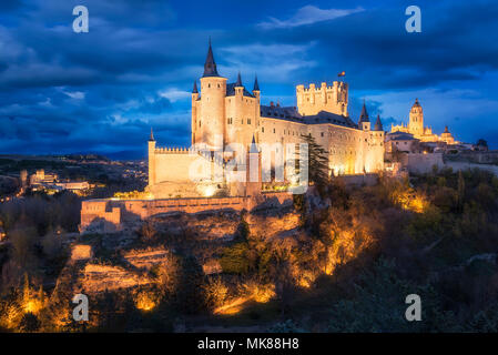 Beautiful Alcazar of Segovia (Spain) Stock Photo