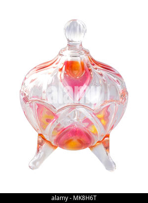 jar. crystal jar on background. crystal jar on a background Stock Photo