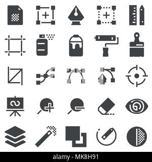 Vector graphic design, creative package, stationary, software and more Stock Vector
