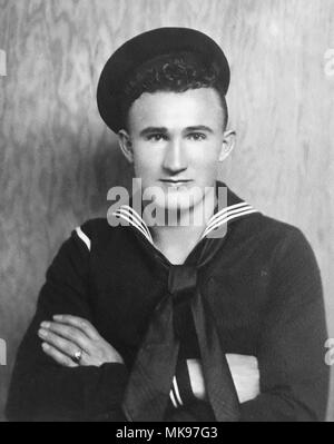 171201-N-NO147-001  WASHINGTON (Dec. 1, 2017) An undated file photo of Chief Boatswain's Mate Joseph L. George. After enlisting in 1935, George was assigned to the repair ship USS Vestal, which was moored alongside USS Arizona (BB 39) when the Japanese attack on Pearl Harbor began on Dec. 7, 1941. (U.S. Navy photo courtesy of the George Family/Released) Stock Photo