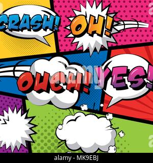 pop art comic Stock Vector