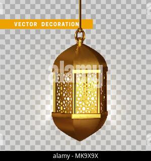 Set of arabic Ramadan lanterns. vector icons Stock Vector 