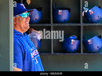 Boston Red Sox' Bartolo Colon reacts after giving up three runs in