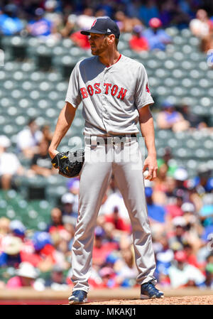 May 06, 2018: Boston Red Sox first baseman Mitch Moreland #18 during an MLB  game between the Boston Red Sox and the Texas Rangers at Globe Life Park in  Arlington, TX Boston