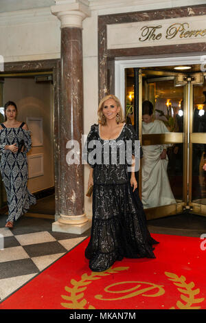New York, NY - May 7, 2018: Designer Tory Burch leaving The Pierre Hotel for Heavenly Bodies: Fashion & The Catholic Imagination Costume Institute Gala at The Metropolitan Museum of Art Credit: lev radin/Alamy Live News Stock Photo