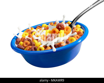 Fruity Cereal puffs Stock Photo