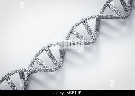 3d rendering dna structure or dna helix on white background Stock Photo ...
