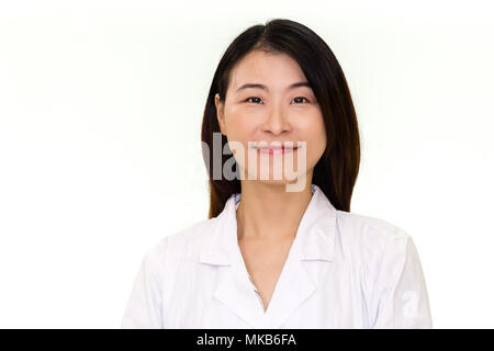 Chinese female doctor looking at camera Stock Photo