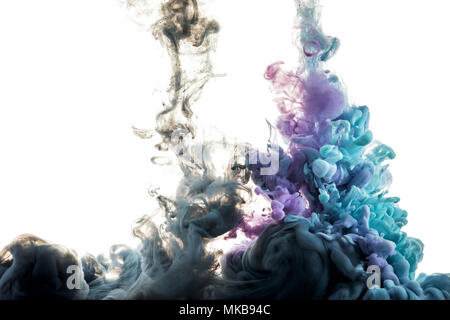 color splashes of ink Stock Photo