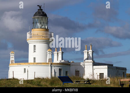 Chanonry Point lighthouse on the  Moray Firth between Fortrose and Rosemarkie, Black Isle, Scotland, UK Stock Photo