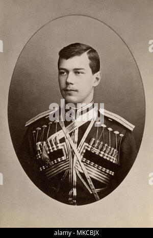 Tsar Nicholas II. Photograph Stock Photo