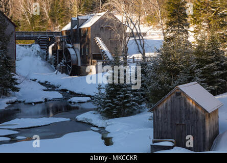 The Saw Mill at Kings Landing Historical Settlement, New Brunswick, Canada Stock Photo