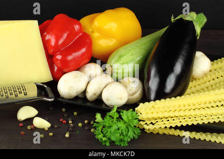 Ingredients for cooking italian pasta