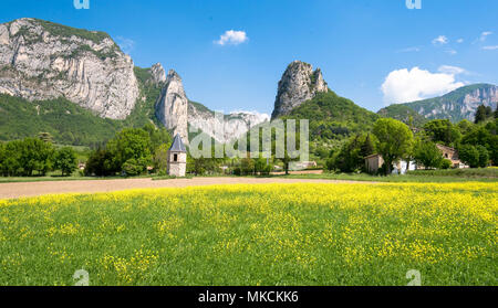View to the foret de Saou in the Drome area in France Stock Photo