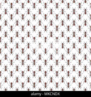Ants vector seamless pattern for textile design, wallpaper, wrapping paper or scrapbooking. Stock Vector