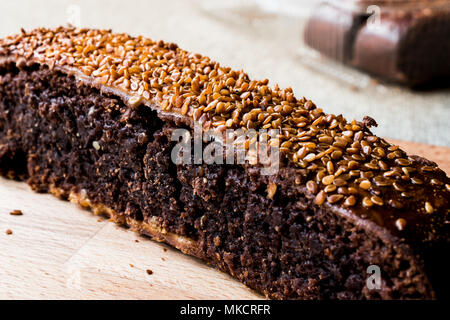 Turk Coregi Ay coregi / Turkish Pastry croissant with chocolate, sesame and dried ...