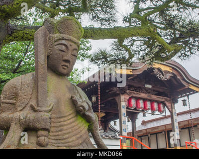 Monju Kannon Bosatsu statue at Goshoji, 88 temple pilgrimage, Kagawa, Shikoku, Japan Stock Photo