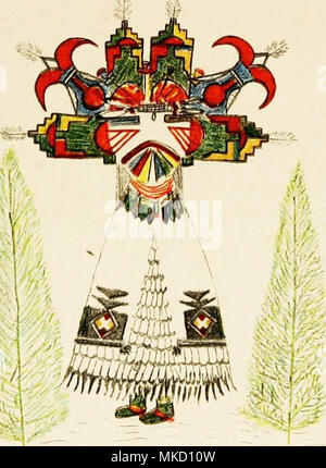 'Hopi Katcinas drawn by native artists' (1904) Stock Photo