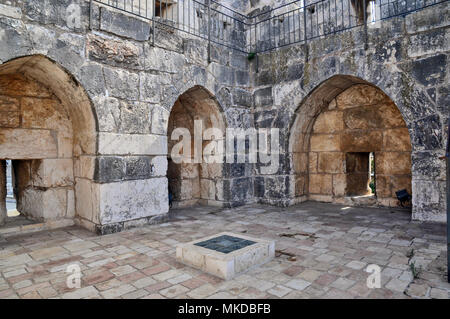 Inside Citadel of King David museum, Jerusalem, Israel, Asia Stock Photo